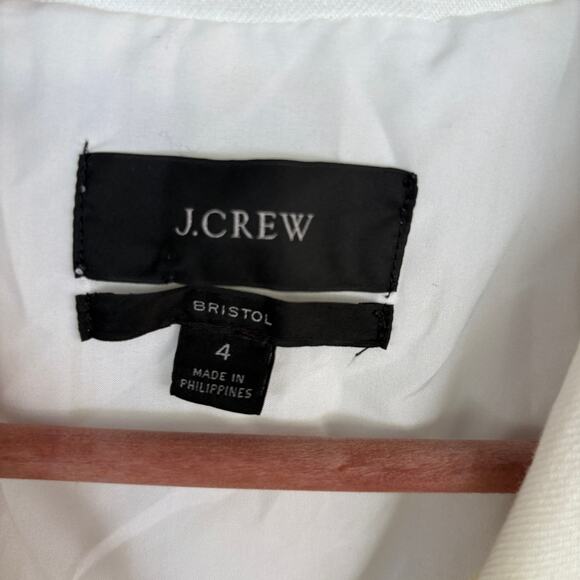 J Crew Bristol Linen Blazer 4 White Double Breasted Jacket AW081 J.Crew Nautical - Picture 10 of 10
